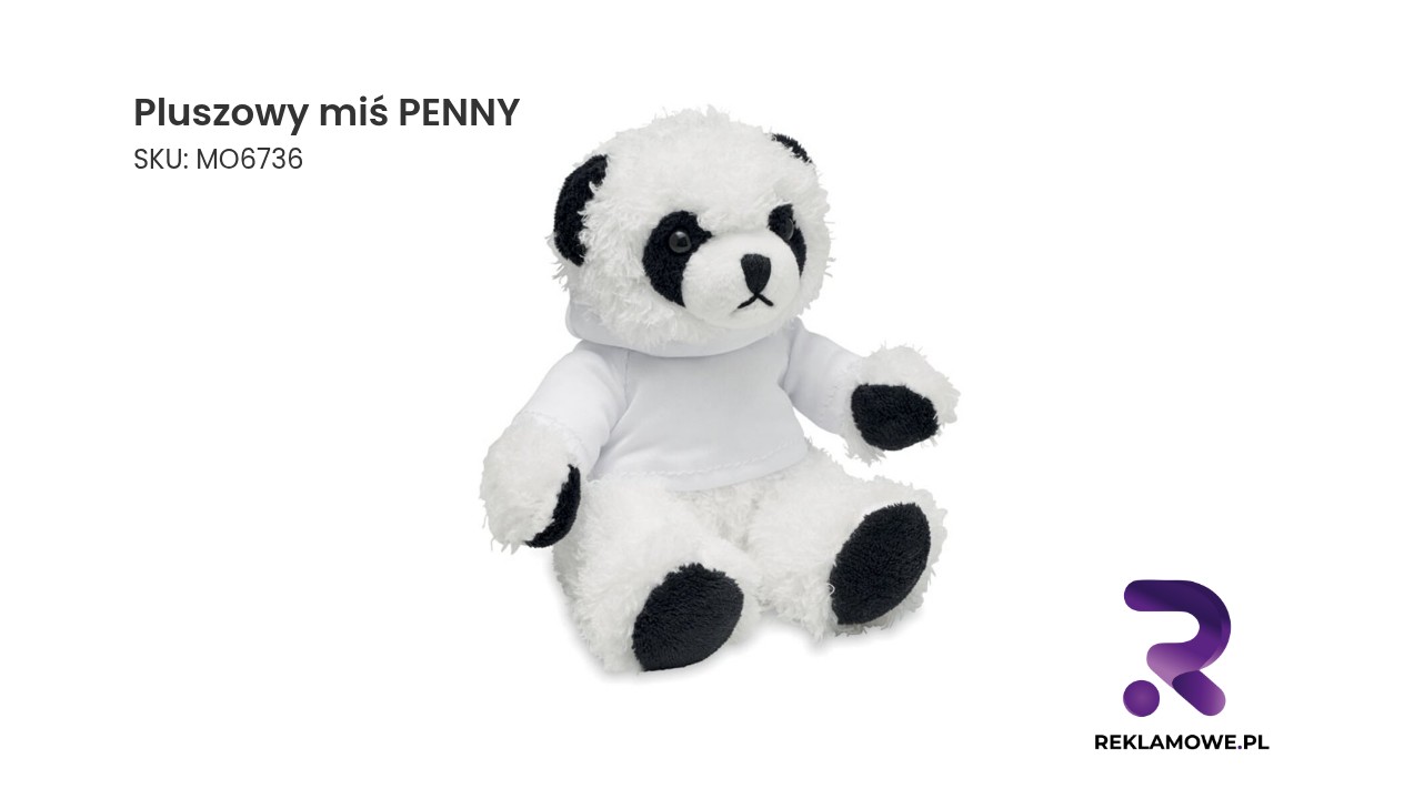 Pluszowy miś PENNY na tle neutralnym