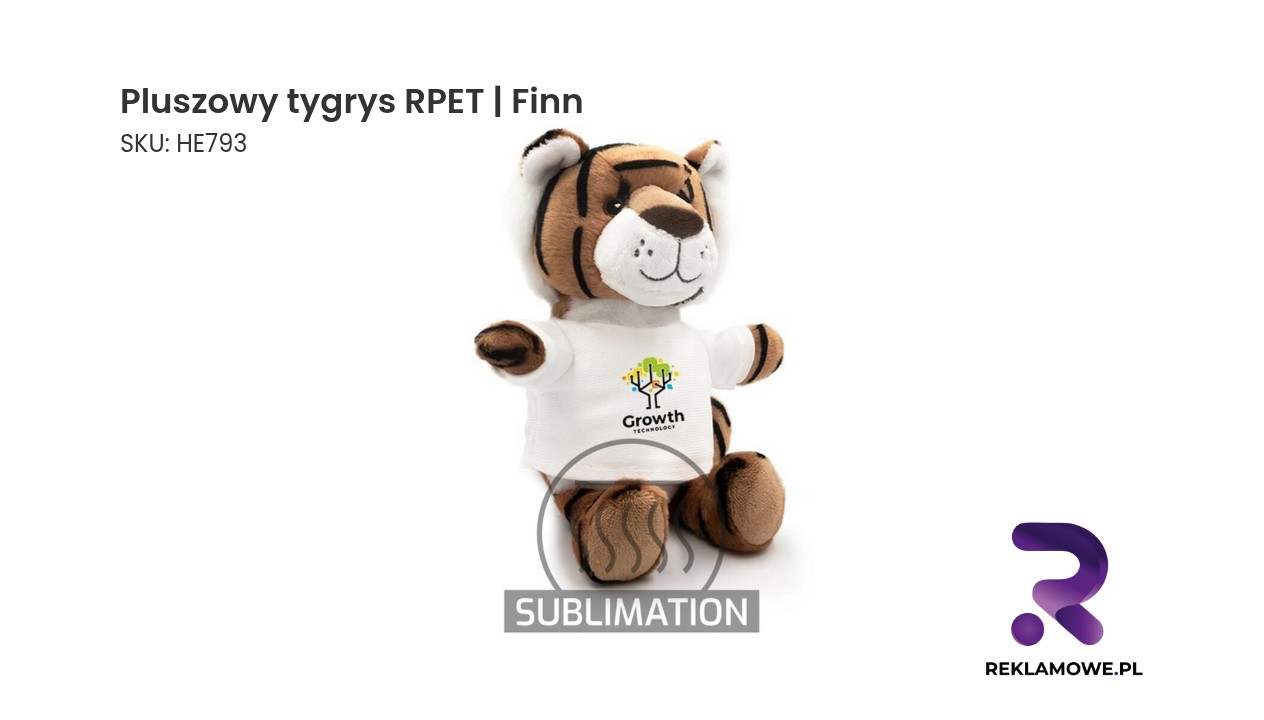 Pluszowa zabawka tygrys z materiału RPET Finn