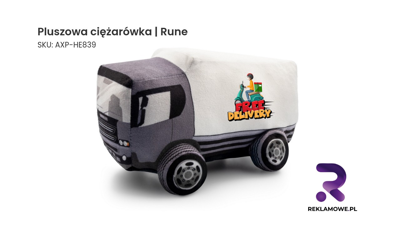 Pluszowa ciężarówka | Rune Pluszowa ciężarówka Rune – miękka zabawka dla dzieci