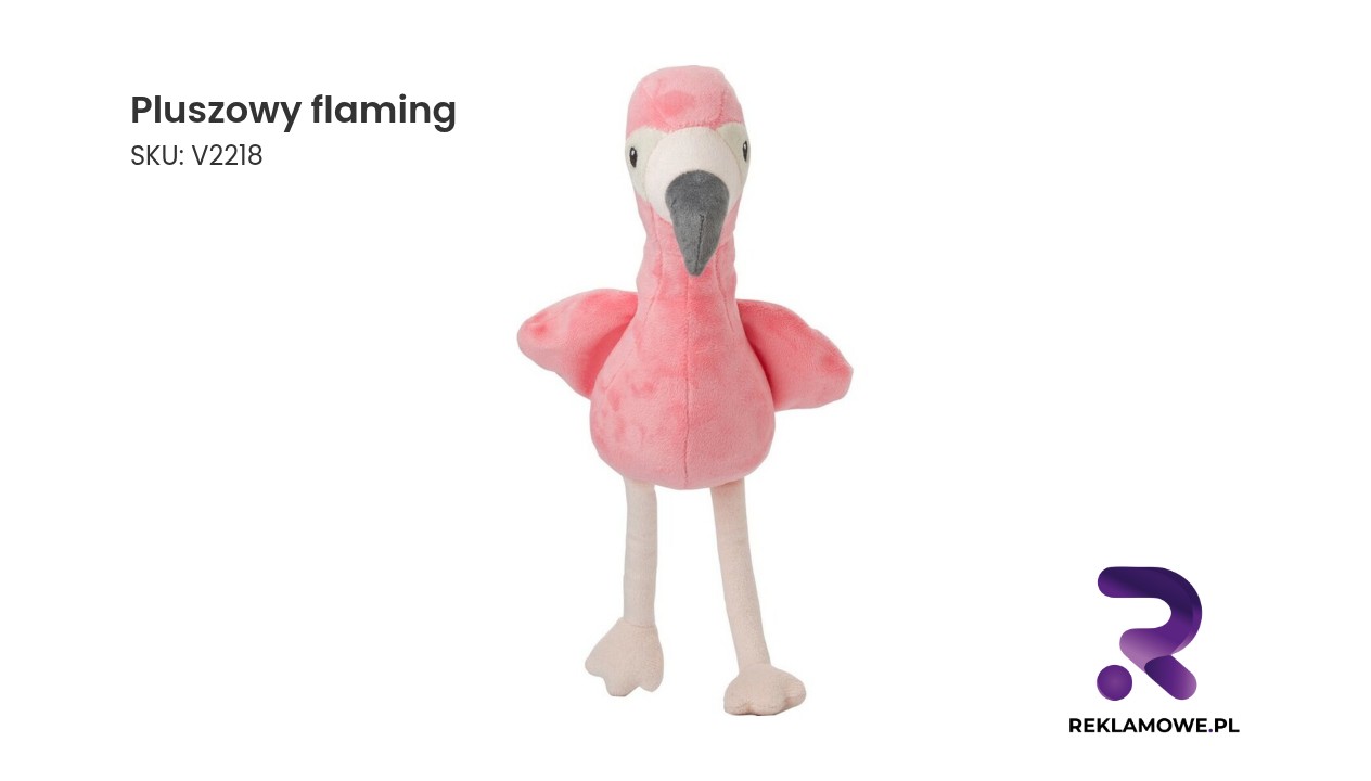 Pluszowy flaming w różowym kolorze
