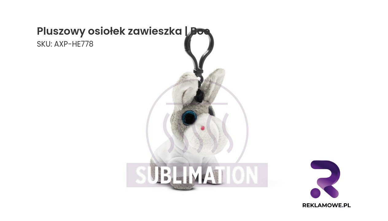 Pluszowy osiołek, zawieszka | Boe Pluszowy osiołek jako zawieszka marki Boe