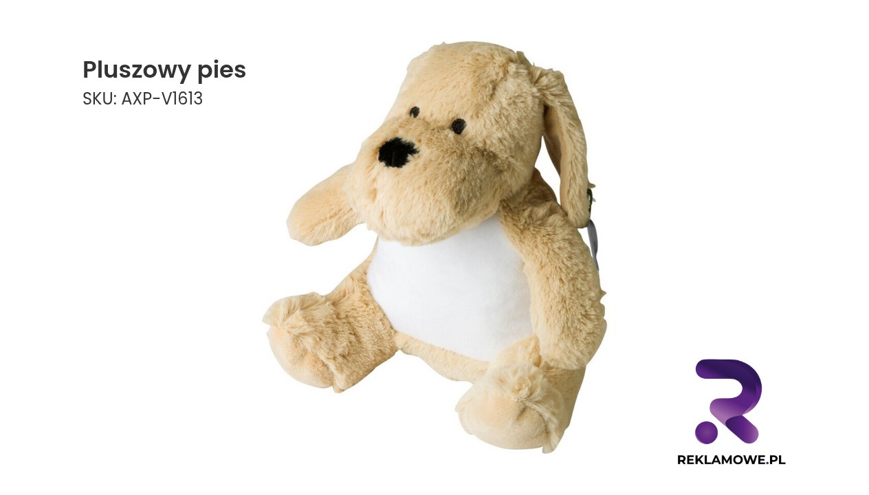 Pluszowy pies w realistycznym wykonaniu