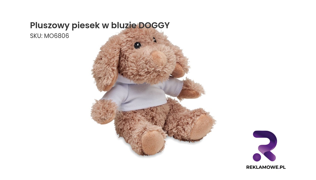 Pluszowy piesek w bluzie DOGGY Pluszowy piesek w bluzie DOGGY – miękka przytulanka dla dzieci
