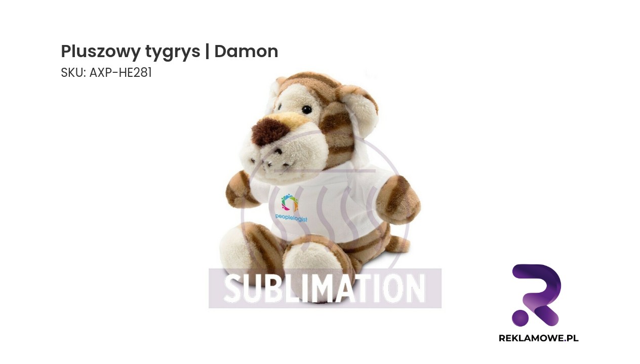 Pluszowy tygrys Damon w naturalnych barwach