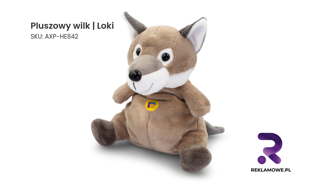 Pluszowy wilk o imieniu Loki